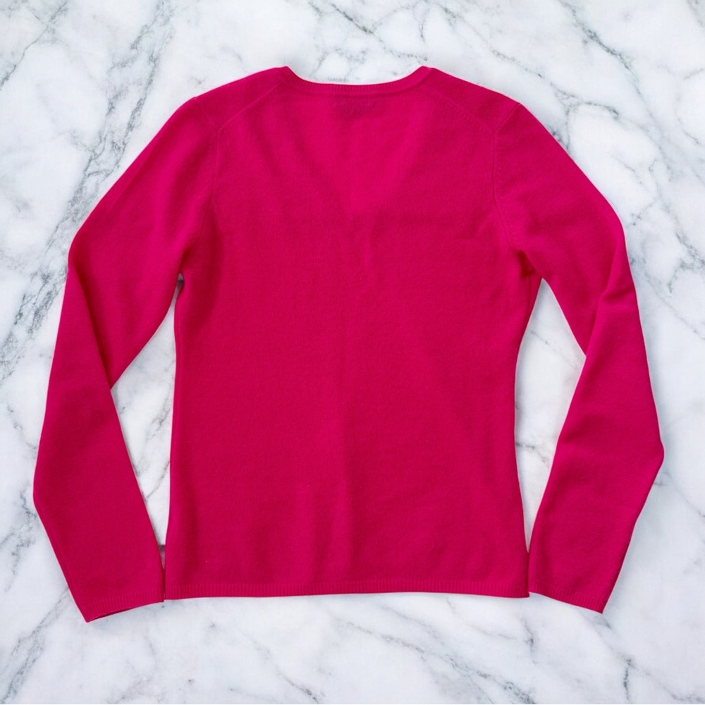 Charter Club 100% Cashmere Sweater Womens Small Pink V-Neck Pullover Soft Luxury - Picture 3 of 9